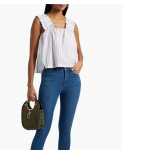 Frame 100% cotton cropped top